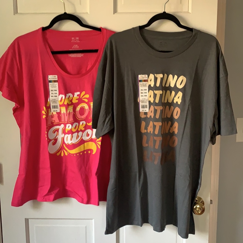 2 Vica La Heritage Celebrate It T Shirts. XXL.
